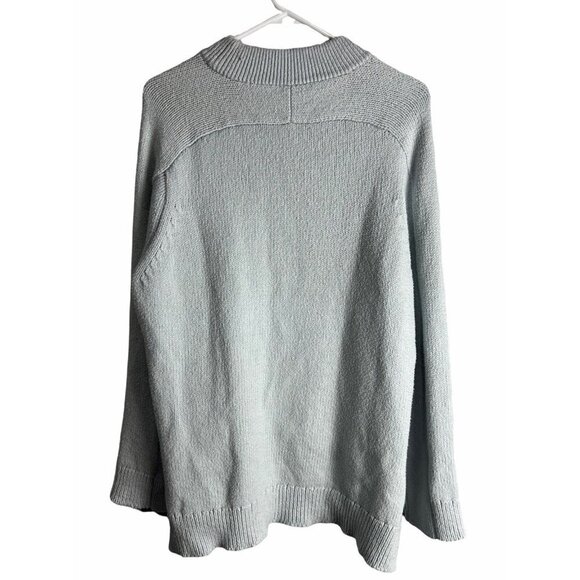 Rosetta Getty Cotton Blend Sky Blue High Low Sweater XS/S NWT - Picture 8 of 14